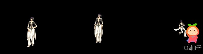 《诛仙》游戏古装美女3D模型+全套攻击动作模型免费下载