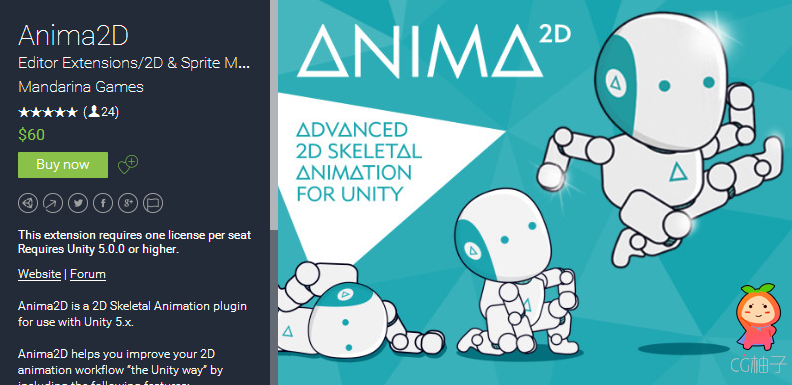 This extension requires one license per seat Requires Unity 5.0.0 or higher. Website | Forum   Anima ...