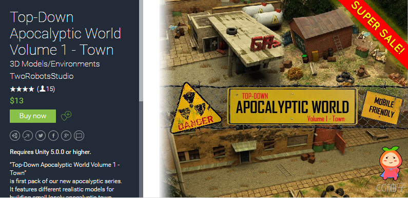 Top-Down Apocalyptic World Volume 1 - Town 1.5