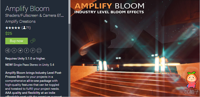 Amplify Bloom 1.0.7 unity3d asset Unity3d官网资源 ios手游资源下载
