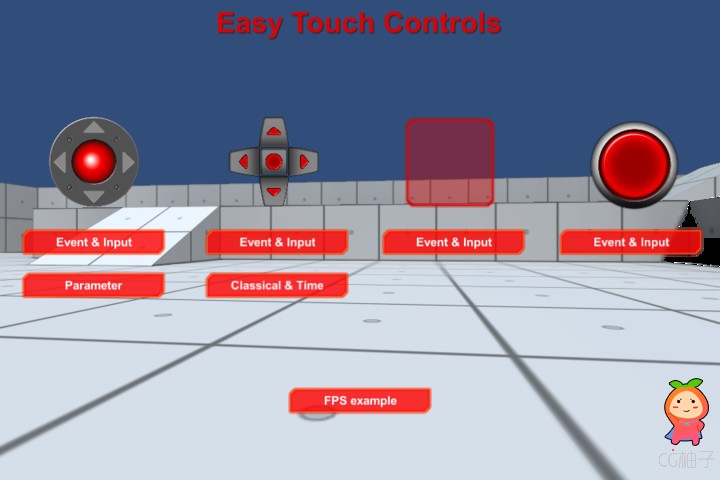 Easy Touch 5  Touchscreen & Virtual Controls 5.0.10 unity3d asset U3D插件下载
