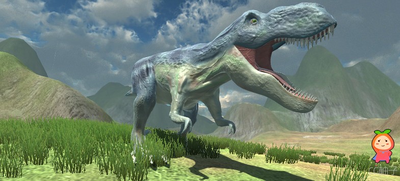 T-Rex Model 1.0 unity3d asset U3D模型下载 Unity3d下载