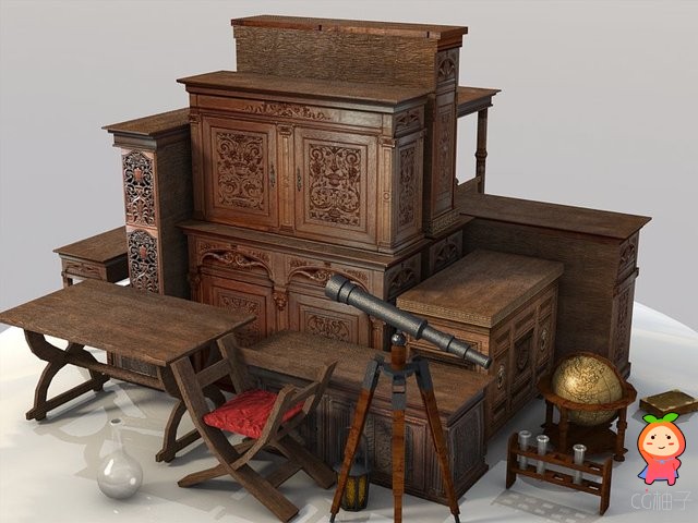 Mage's Room 1.1 unity3d asset Unity3D模型下载