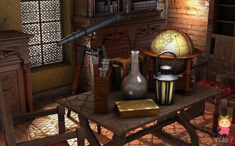 Mage's Room 1.1 unity3d asset Unity3D模型下载