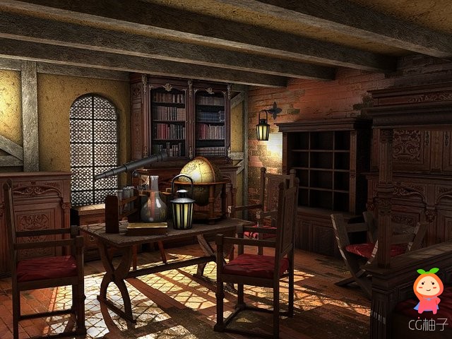 Mage's Room 1.1 unity3d asset Unity3D模型下载