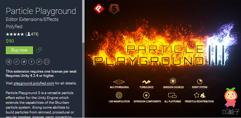 Particle Playground 3.0.2 unity3d asset unity3d下载 Unity编辑器下载