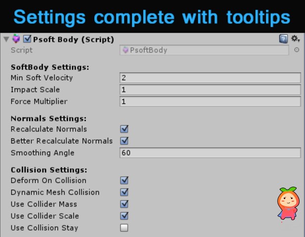 Psoft Body Deformation 1.1 unity3d asset Unity3d下载 Unity3d shader