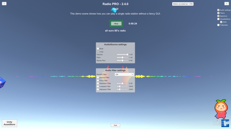 Radio 2.4.1 unity3d asset U3D插件下载，unity3d shader ios开发