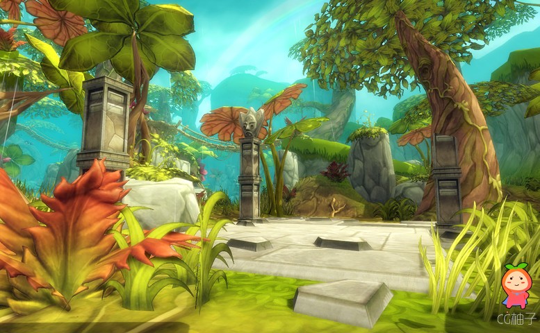 Hand Painted Jungle Pack 1.0 unity3d asset Unity3d插件模型下载