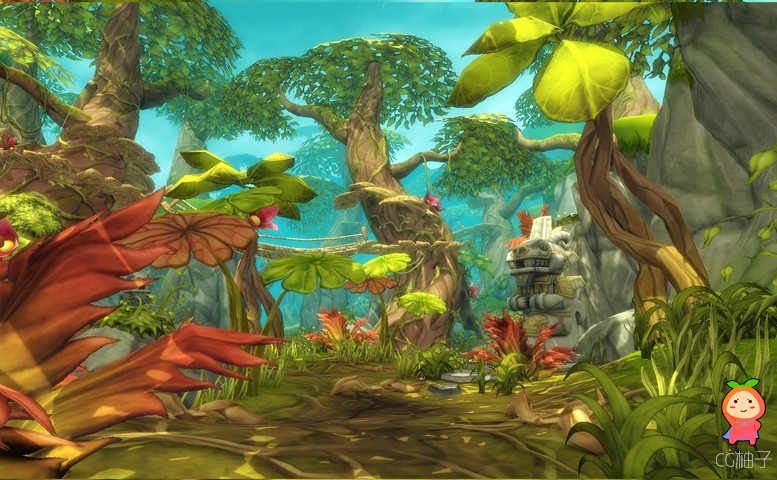 Hand Painted Jungle Pack 1.0 unity3d asset Unity3d插件模型下载