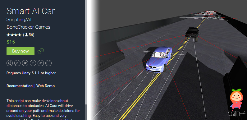 Requires Unity 5.1.1 or higher.  Documentation || Web Demo    This script can make decisions about d ...