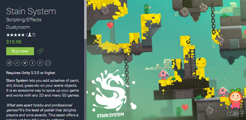 Requires Unity 5.3.0 or higher. Stain System lets you add splashes of paint, dirt, blood, grass etc  ...