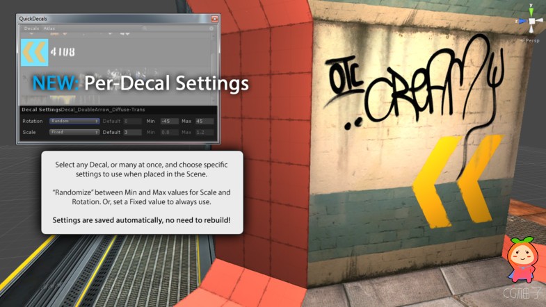 QuickDecals 2 2.0.11 unity3d asset Unity3d编辑器下载 安卓手游开发