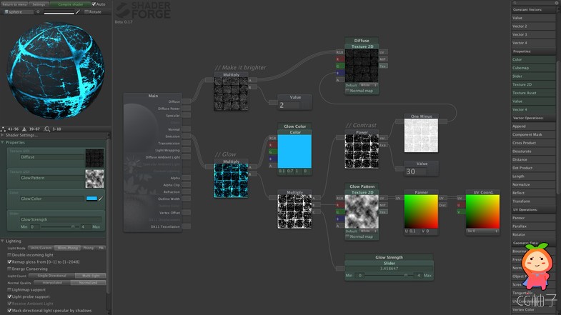Shader Forge 1.28 unity3d asset Unity3d编辑器下载 unity插件下载