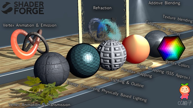 Shader Forge 1.28 unity3d asset Unity3d编辑器下载 unity插件下载