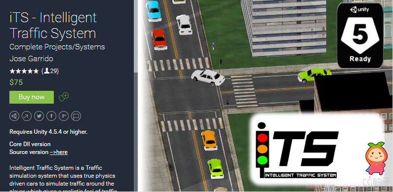 iTS - Intelligent Traffic System 1.1.3 unity3d asset Unity3d下载 unitypackage