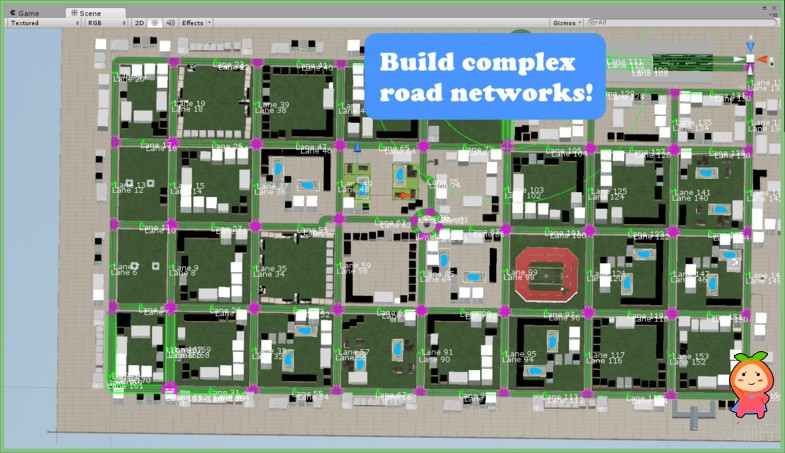 iTS - Intelligent Traffic System 1.1.3 unity3d asset Unity3d下载 unitypackage