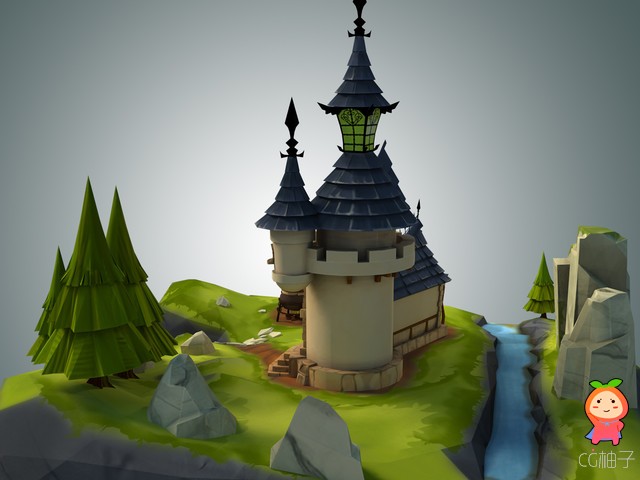 Stylized Castle Environment 1.0 unity3d asset U3D模型下载 Unity3d论坛素材