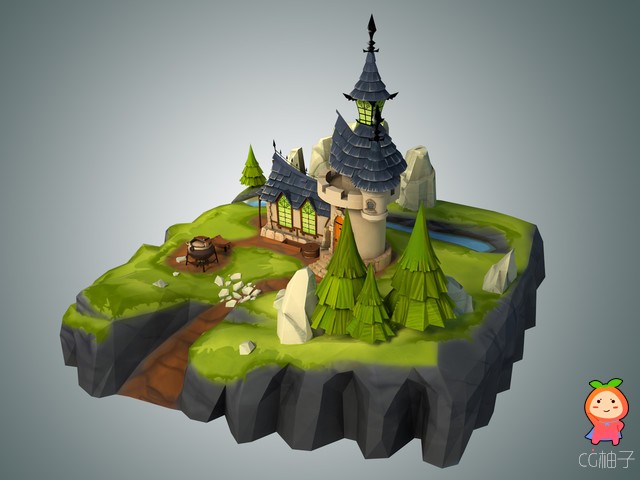 Stylized Castle Environment 1.0 unity3d asset U3D模型下载 Unity3d论坛素材