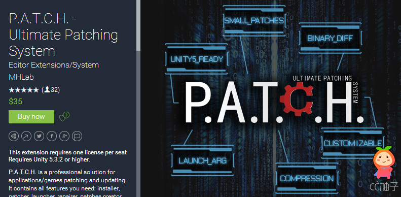 This extension requires one license per seat Requires Unity 5.3.2 or higher. P.A.T.C.H. is a profess ...