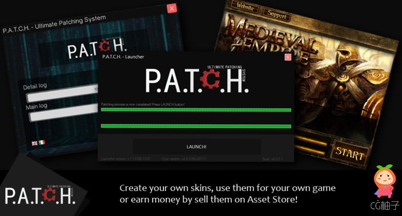 P.A.T.C.H. - Ultimate Patching System 2.1.2 unity3d asset Unity3d编辑器下载，unitypackage插件 ... ...