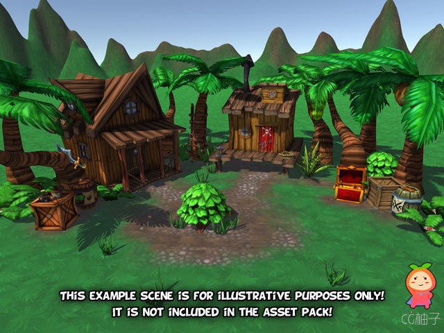 Cartoon Pirate Pack - Vol 1 1.0 unity3d asset U3D插件模型下载 Unity3d