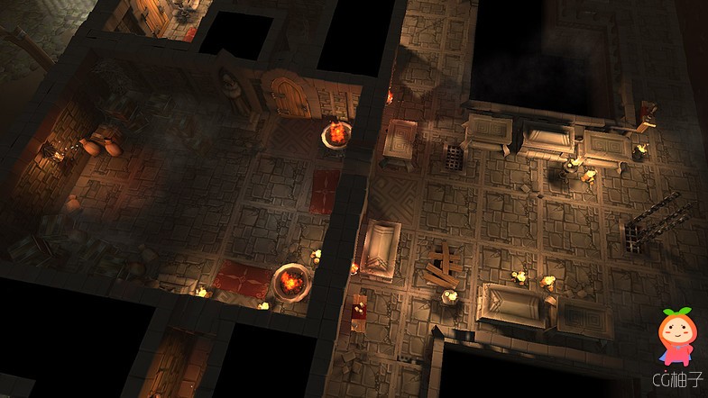 Modular Dungeon Mobile Tileset 1.0 unity3d asset U3D插件模型下载