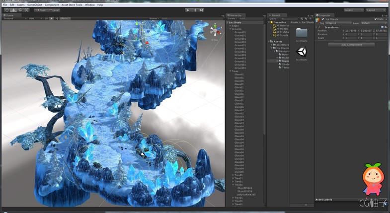 Ice Sheets for Mobile 1.0 unity3d asset U3D模型下载 Unity3d下载