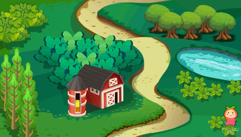 Cartoon Farm Buildings 1.3 unity3d asset Unity3d论坛资源 unity3d编辑器