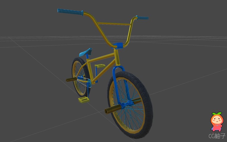 Customizable Color BMX Bicycle 1.0 unity3d asset U3D模型下载，unity3dpackaeg插件资源