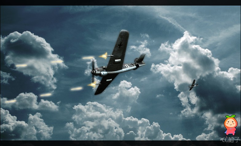 German Plane WWII 1.5 unity3d asset U3D插件模型下载 unity3d官网