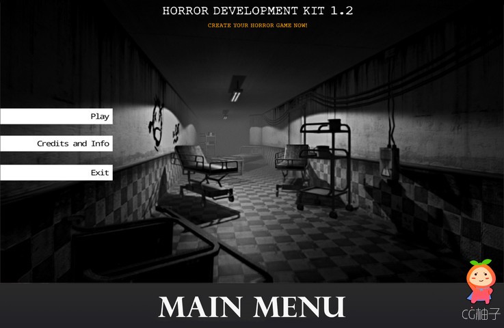 Horror Development Kit 1.2 unity3d asset U3D插件模型  unity3d官网素材