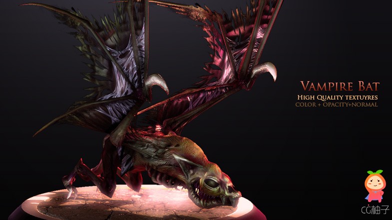 Vampire Bat 1.1 unity3d asset U3D插件模型下载 unitypackage模型