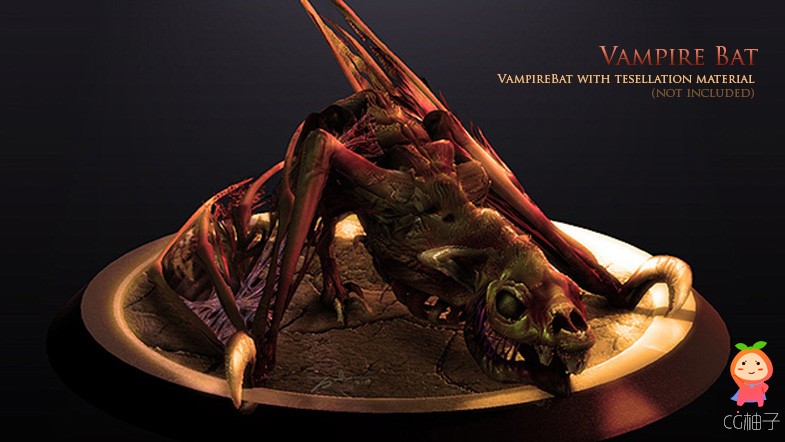 Vampire Bat 1.1 unity3d asset U3D插件模型下载 unitypackage模型