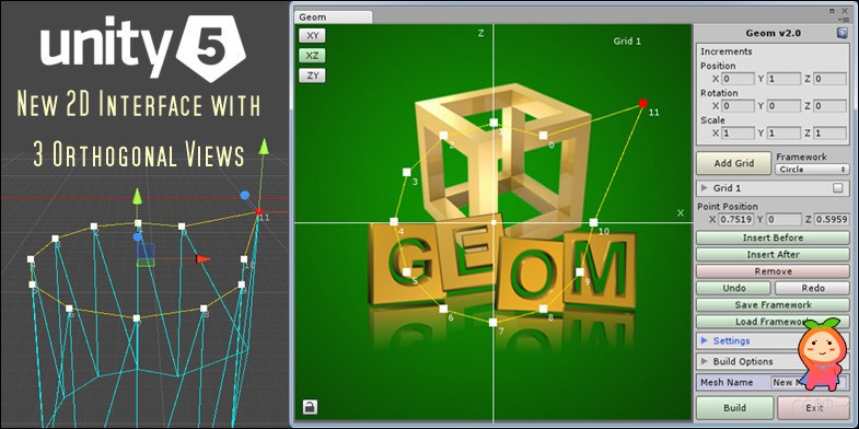 Geom 2.3 unity3d asset unity3d编辑器拓展资源下载 unity插件素材