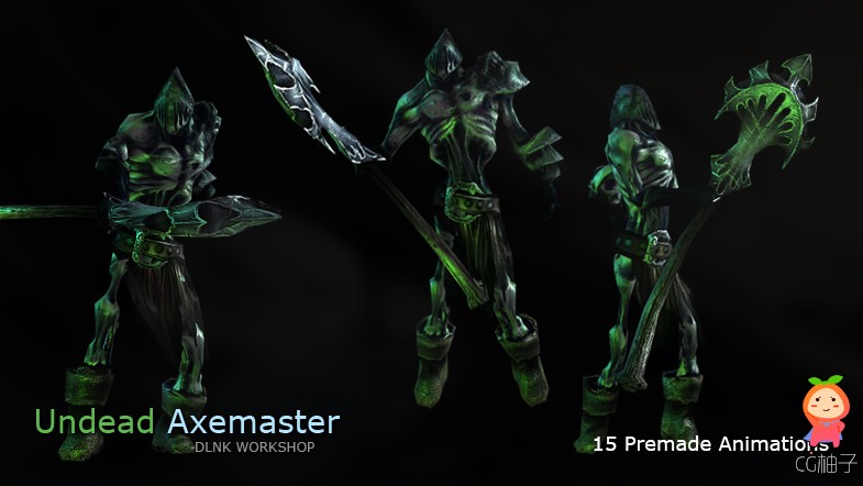 Undead Weaponmaster 1.2 unity3d asset u3D模型插件下载 unity3d资源