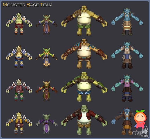 Monster BaseTeam 1.2 unity3d asset u3d插件资源 unitypackaeg下载