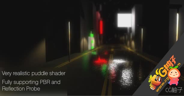 FPuddle (Realistic Puddle Shader) 1.1 unity3d asset U3D插件模型下载