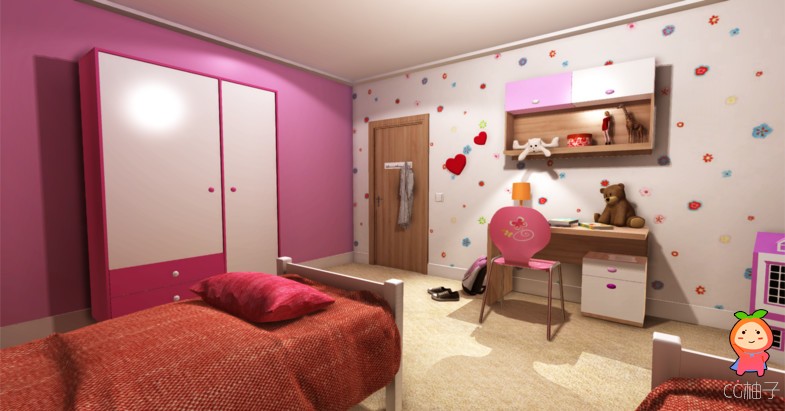 Litte Girls Room 1.0 unity3d asset U3D插件下载 unity论坛