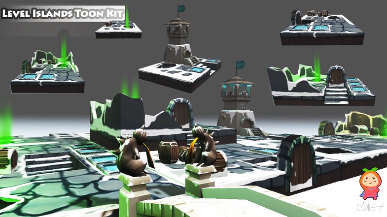 Level Island Toon Kit Pack 1.0 unity3d asset unity3d插件资源 unity论坛