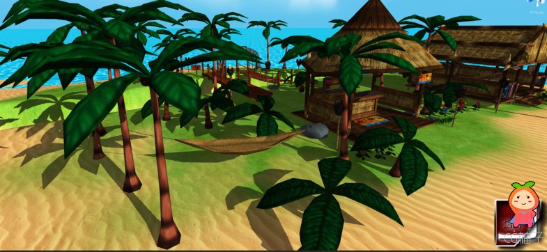 Just Chillin Tropical Toon 1.1 unity3d asset U3D插件模型下载 unity3d