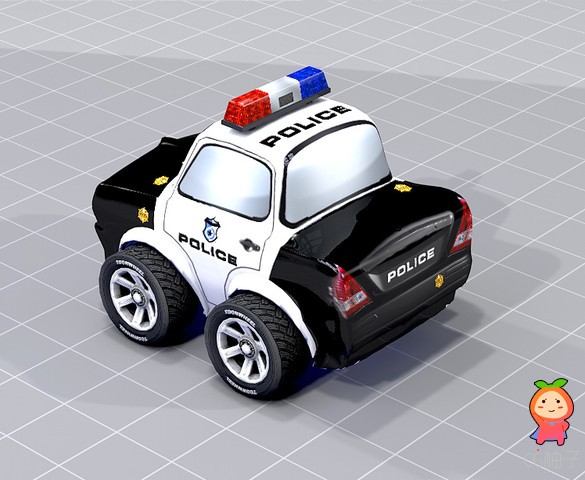 Police Car Toon 1.0 unity3d asset Unity3d下载 unity sha der