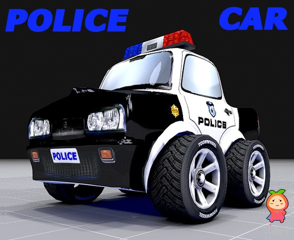 Police Car Toon 1.0 unity3d asset Unity3d下载 unity sha der