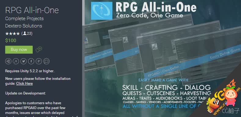 RPG All-in-One 1.0.3 unity3d asset Unity3d官网资源 U3D插件