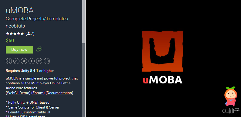 Requires Unity 5.4.1 or higher. uMOBA is a simple and powerful project that contains all the Multipl ...