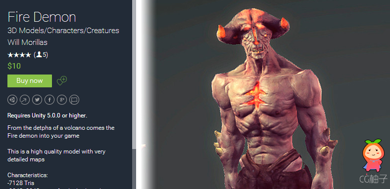 Fire Demon 1.0 unity3d asset Unity3d插件下载 unity3d sha der资源