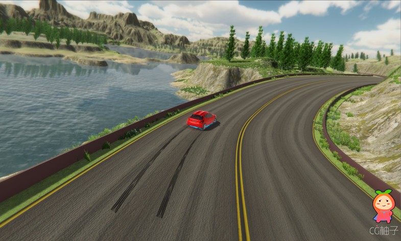 Racing Game Template 1.054 fixed unity3d asset unity3d下载 插件资源