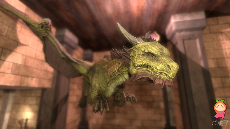 Dragons Pack PBR 27 unity3d asset Unity3d官网资源 U3D插件模型资源