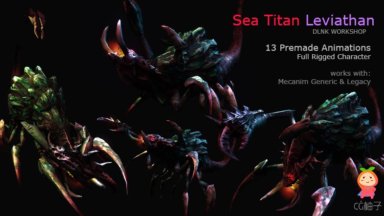 SeaTitan Leviathan 1.1 unity3d asset Unity3d插件下载 unity官网资源