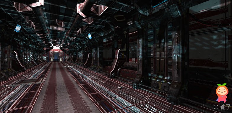 Red Corridor 1 unity3d asset Unity3d插件模型下载 unity官网